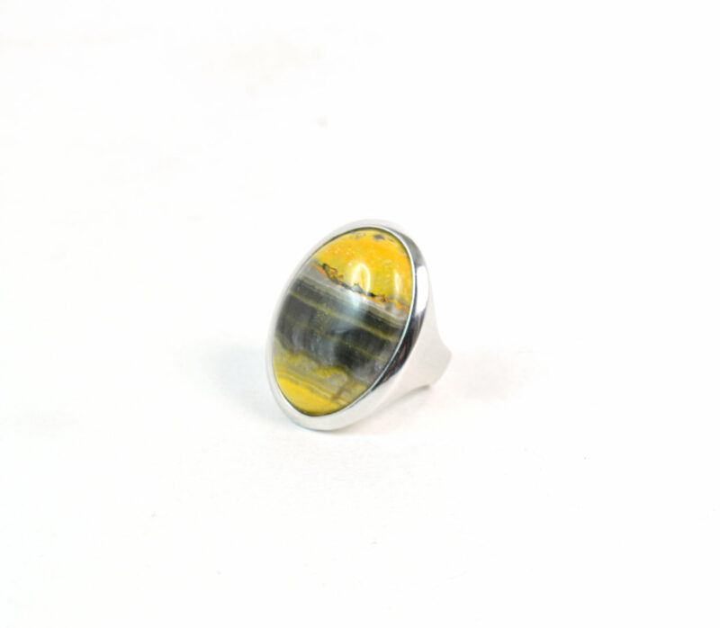 Anello in Argento 925 e Diaspro Eclisse - immagine 4