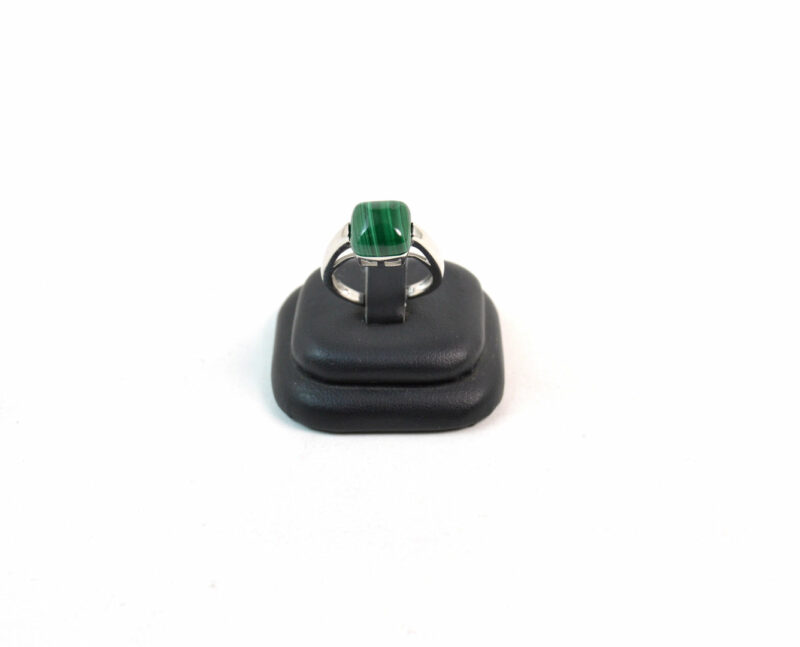 Anello in Malachite con griff in Argento 925