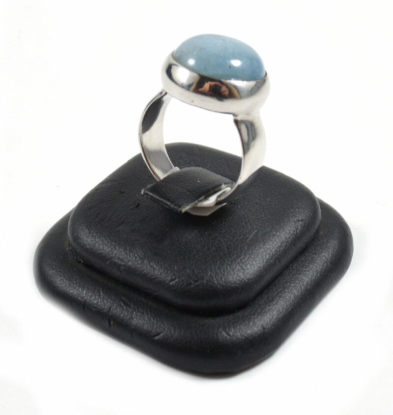 Anello in Argento 925 con Acquamarina Tonda - immagine 4