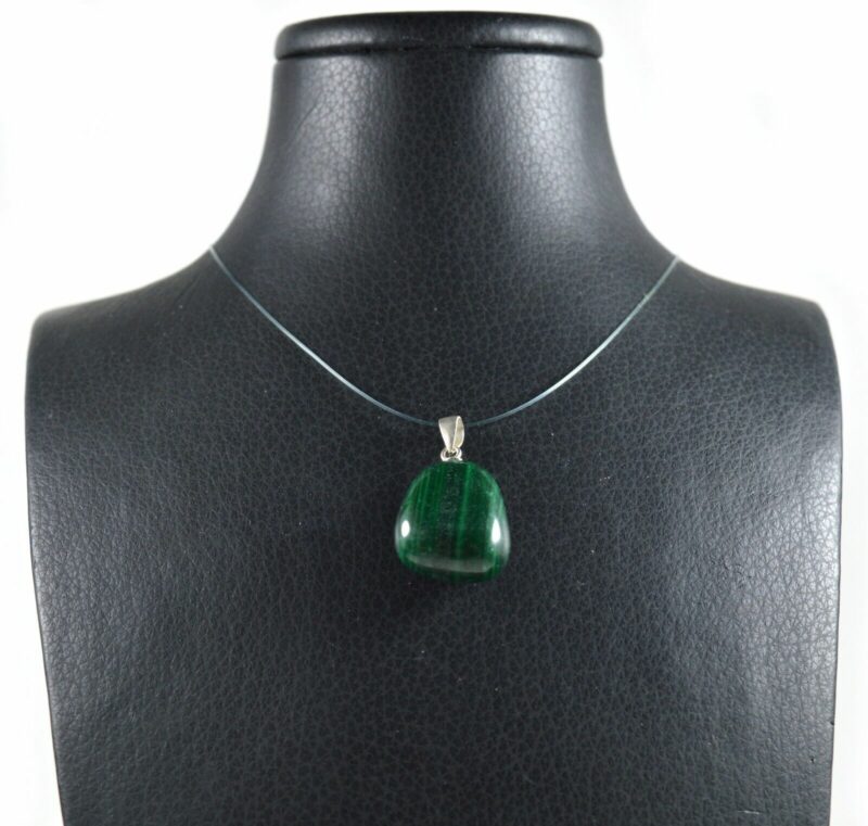 Ciondolo in Malachite e Argento 925