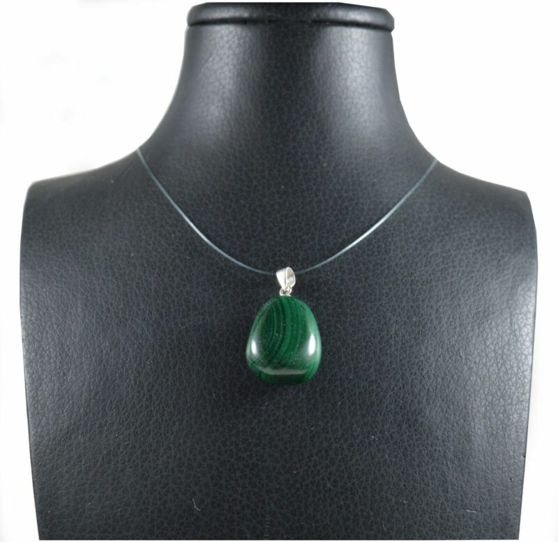 Ciondolo in Malachite e Argento 925