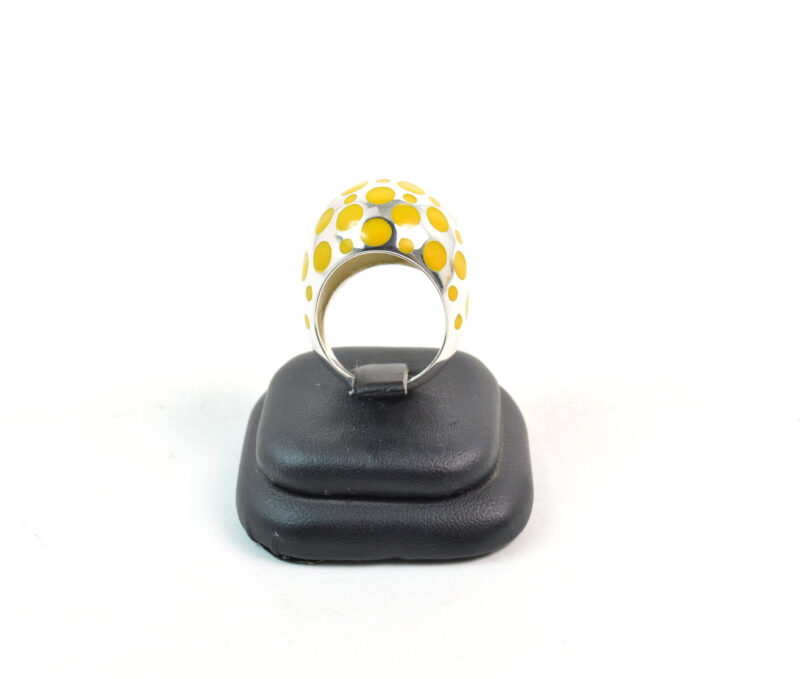 Anello Pois in Argento 925 e Smalto Giallo - immagine 3